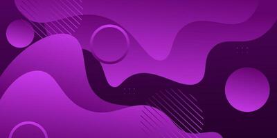 Abstract dark purple geometric wave 3D background. Wave color background with simple pattern design. Fluid shape composition. eps10 vector