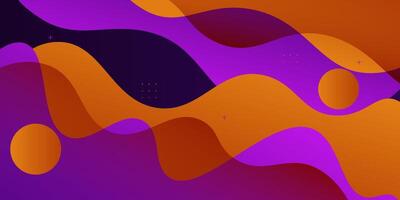 Modern abstract background with orange and purple wave design. Eps10 vector