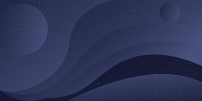 Abstract and realistic dark blue wave background. Fluid pattern design. Eps10 vector