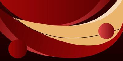 Abstract wave background with red and brown color design. Curved pattern design with simple style. Eps10 vector