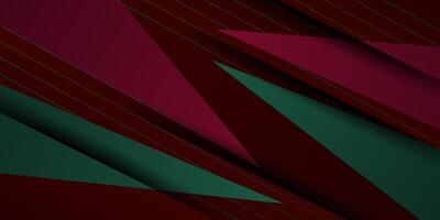 ArtAbstract green and red triangle background. Simple overlapping triangle shape pattern background. Eps10 vector