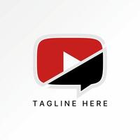 chat symbol play icon talk media network talk service social content voice vector