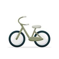Retro bicycle isolated on white background vector