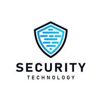 Shield with Circuit Board Icon Symbol Advanced Technology Security Logo Design vector