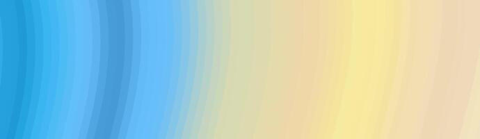 Abstract gradient background with curved blue and yellow stripes vector
