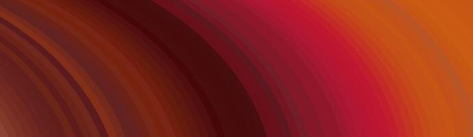 Abstract curved lines in shades of red and orange vector