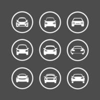 A set of car icons for Web and App Development vector