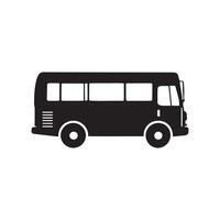 Vintage Old Bus Icon for Retro-Themed Web and App Designs vector