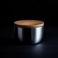 Environmentally Conscious Food Container in Steel photo