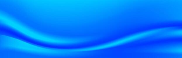 blue gradient wave soft for banner background, light blue smooth gradient and twist for background, horizontal blue background vector