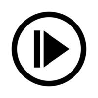 skip icon, step icon for media control and next, media control skip back symbol vector