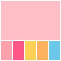 pink color palette soft pastel for template, simple pink color soft for design a background vector