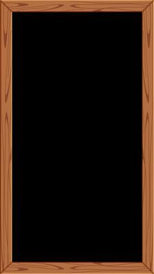 blackboard wooden frame for copy space text, chalkboard frame blank for menu restaurant, empty black write board