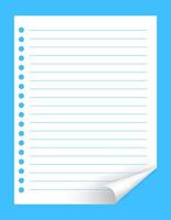 template a4 paper mock-up, paper line with curl corner, empty white paperwork a4 portrait vertical layout, blank rectangle paper for background vector