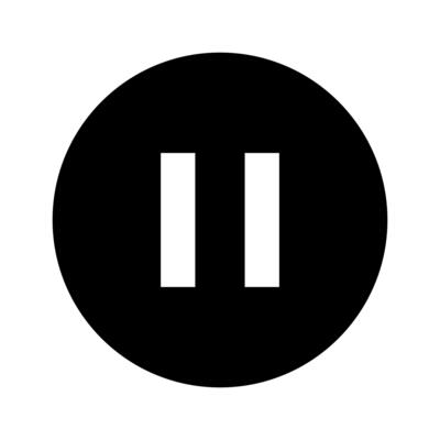pause icons, pause symbol in circle shape, pause for graphic media