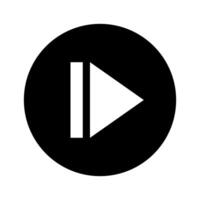 skip icon, step icon for media control and next, media control skip symbol vector