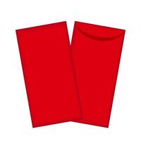 Red packet mock-up, Red envelope for New year China template, Chinese red envelope vector