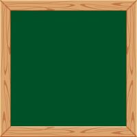 blackboard wooden frame for banner and copy space text, chalkboard frame blank for menu restaurant, empty write board vector