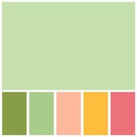 green colour palette soft pastel for template, simple green color soft for design background vector