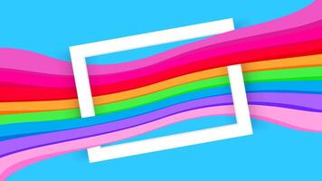 white border frame on blue and colorful graphic background, paper white frame on colorful modern ad for banner web, border frames for decoration backdrop fashionable, colorful wall with frames blank vector