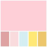 pink color palette soft pastel for template, simple pink color soft for design background vector