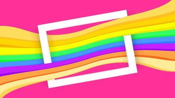 white border frame on pink and colorful graphic background, paper white frame on colorful modern ad for banner web, border frames for decoration backdrop fashionable, colorful wall with frame blank vector