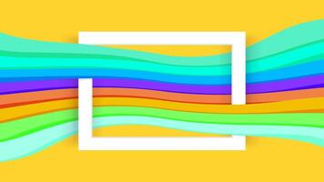 white border frame on yellow and colorful graphic background, paper white frame on colorful modern ad for banner web, border frames for decoration backdrop fashionable, colorful wall with frame blank vector