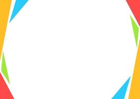 template a4 with border frame colorful, mock-up a4 for poster banner background, white copy space, blank certificate template for background vector
