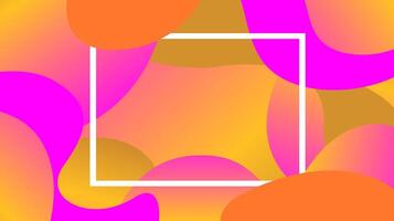 colorful free form shapes gradient and white frame, simple blob geometry wave flat lay, future geometric wavy purple modern, free form fluid fashionable vector