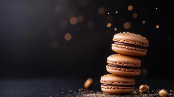 Collection of Gourmet French Pastries on Display photo