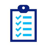 check list icon, checklist task or clipboard for schedule graphic symbol vector
