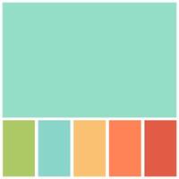green colour palette soft pastel for template, simple green color soft for design a background vector