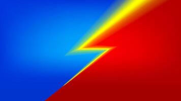 thunderbolt flash on red blue for flash sale banner background, bolt shock yellow glow, lightning thunder symbol on red blue background vector
