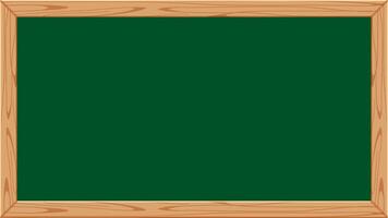 blackboard wooden frame for banner and copy space text, chalkboard frame blank for a menu restaurant vector