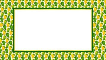 mango fruit frame for copy space, banner frame with mango for background, mango pattern yellow green for banner advertisement, mango fruit ripe and raw pattern for text ad space vector