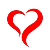 heart shape modern graphics, heart symbol, heart shape red for clip art vector