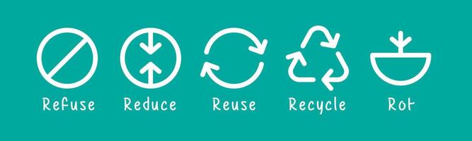 Recycle symbol, Trash can icon set, Recycling icons, Recycle logo, Trash can symbol vector