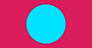 simple circle light blue on magenta pink background for banner, copy space, paper circle light blue color and crimson for background vector