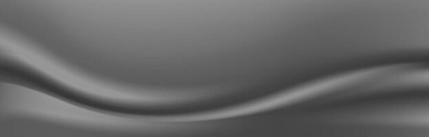 luxury smooth wave silver grey for banner background, fabric soft grey texture for background, rippled silk wave gray for graphic backdrop vector
