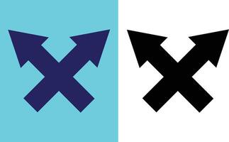 Set of arrow icons. Blue and black arrow collection. Icons of arrow and pointers. Collection of different arrows. vector