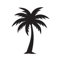 Palm tree silhouette with tropical vibes vector