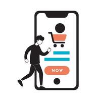 E Commerce Mobile App Interface Design vector