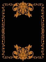 Decorative Ornamental Frame with Retro Touch vector