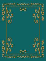 Vintage Scroll Ornamental Frame Composition vector