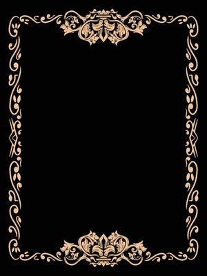 Lace Patterned Ornamental Frame Border