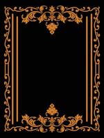 Vintage Card Frame with Ornamental Pattern vector