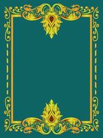 Royal Frame Outline with Ornamental Motifs vector