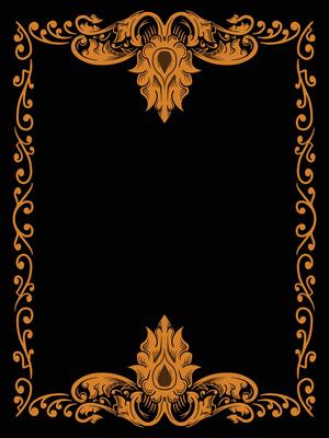Artistic Vintage Ornamental Frame for Labels
