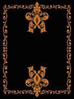 Ornamental Frame with Scroll Motifs vector