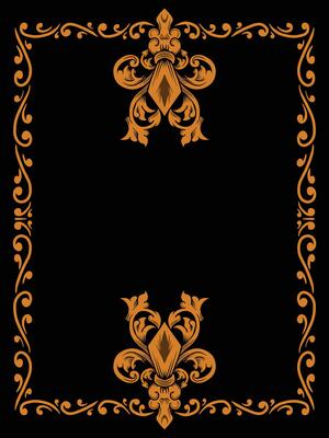 Ornamental Frame with Scroll Motifs
